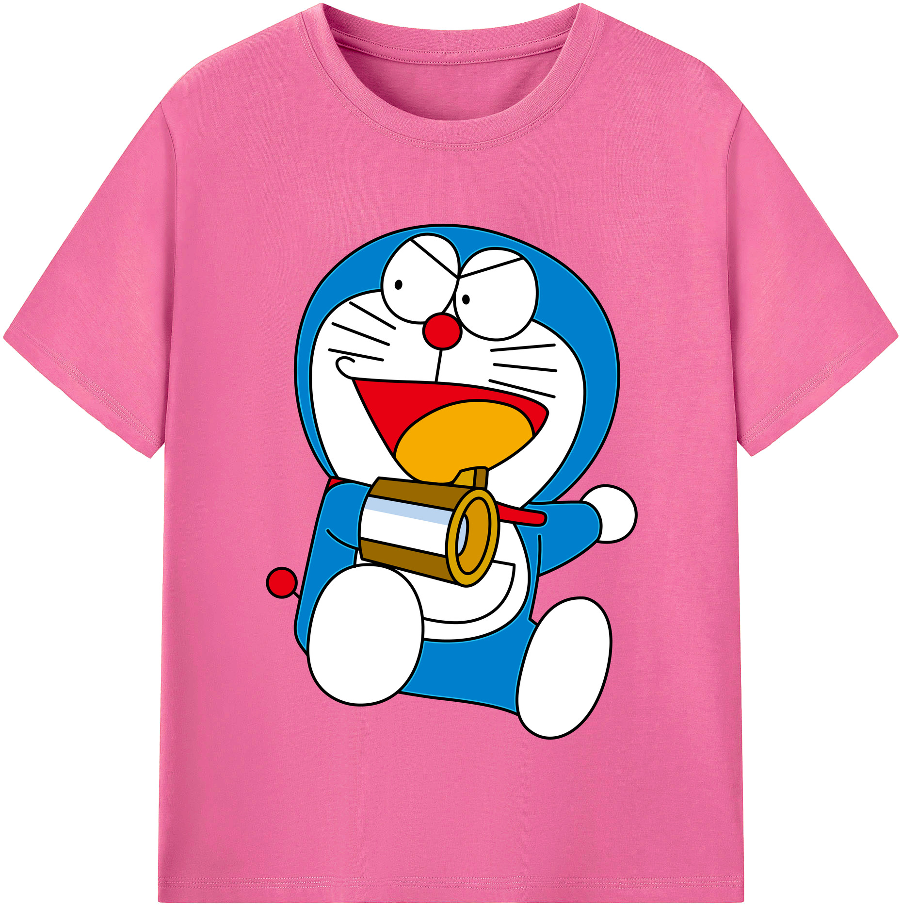 （画像用） ドラえもん Doraemon レディースカジュアルプリントTシャツ（綿100％）